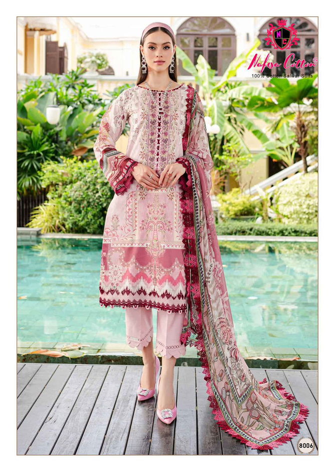 Mahera Vol 8 By Nafisa Karachi Cotton Dress Material Suppliers In India